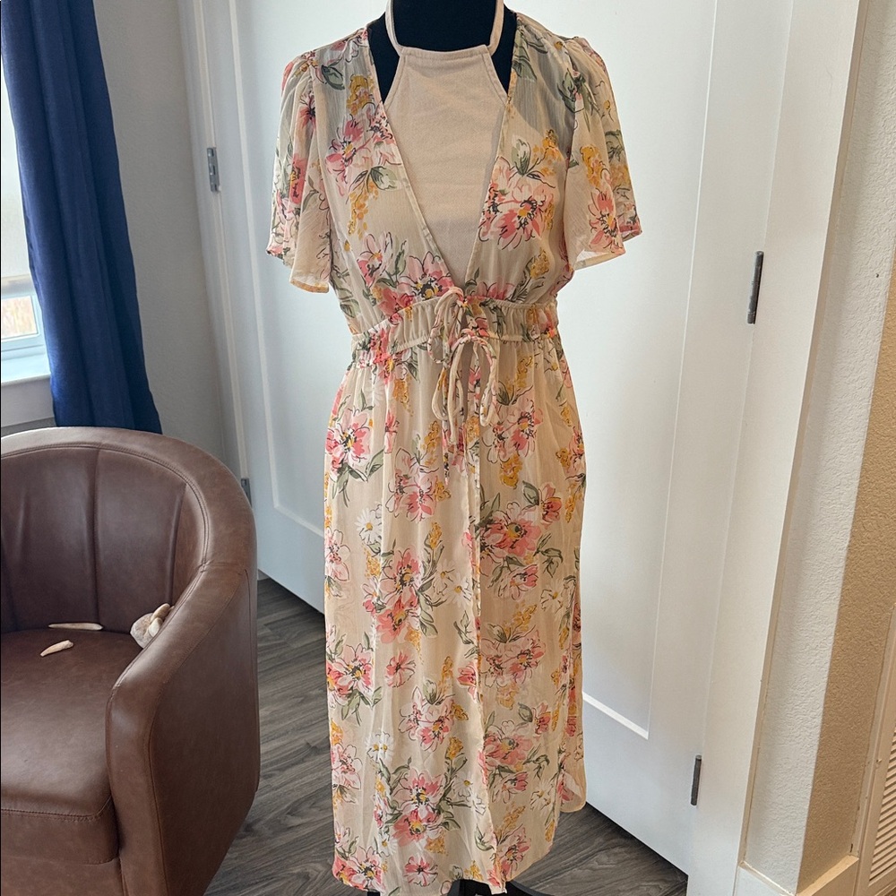 Floral Print Women's Cover Up